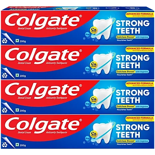 Colgate Strong Teeth Anticavity Toothpaste, 200 g (Pack of 4)