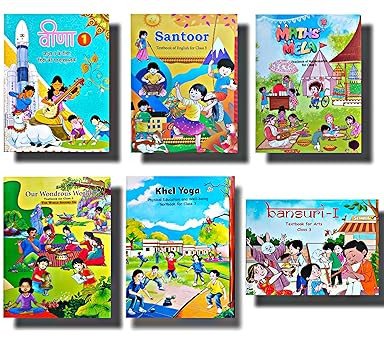 NCERT SANTOOR, MATHS MELA, VEENA, OUR WONDROUS WORLD, KHEL YOGA, BANSURI FOR CLASS 3 (SET OF 6 BOOKS)