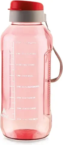 ATTRO Ultra Pro 2 Motivational 2L BPA-Free Water Bottle with Leak-Proof Flip-Top Cap